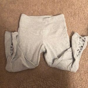 Cropped forever 21 grey leggings XSMALL